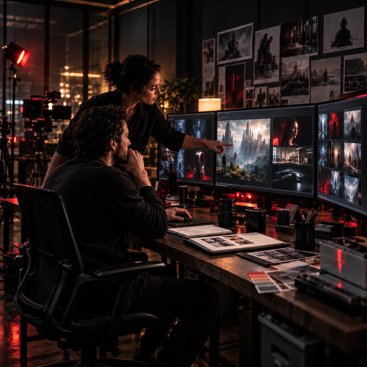 AI Human interface operator and digital screen feeds